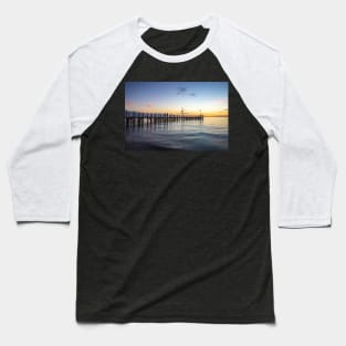 Sunset at Safety Beach, Mornington Peninsula Baseball T-Shirt